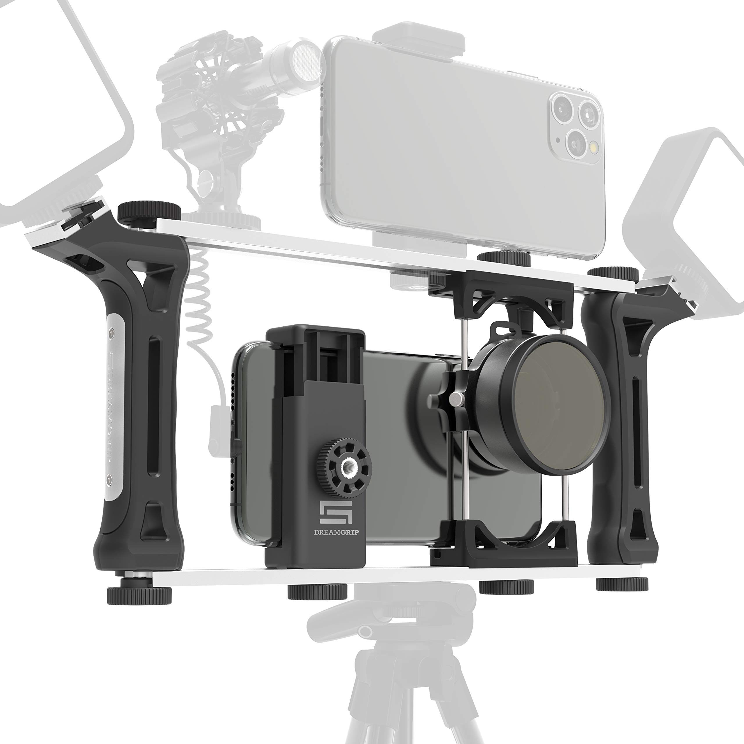 EVOLUTION PRO 2 Plus Universal Modular Rig System for Smartphones, Action & DSLR Cameras - Professional Video Kit for Vlogging, YouTube, Journalism & Filmmaking - Perfect for Content Creators, Travel Vlogs & On-Location Shooting