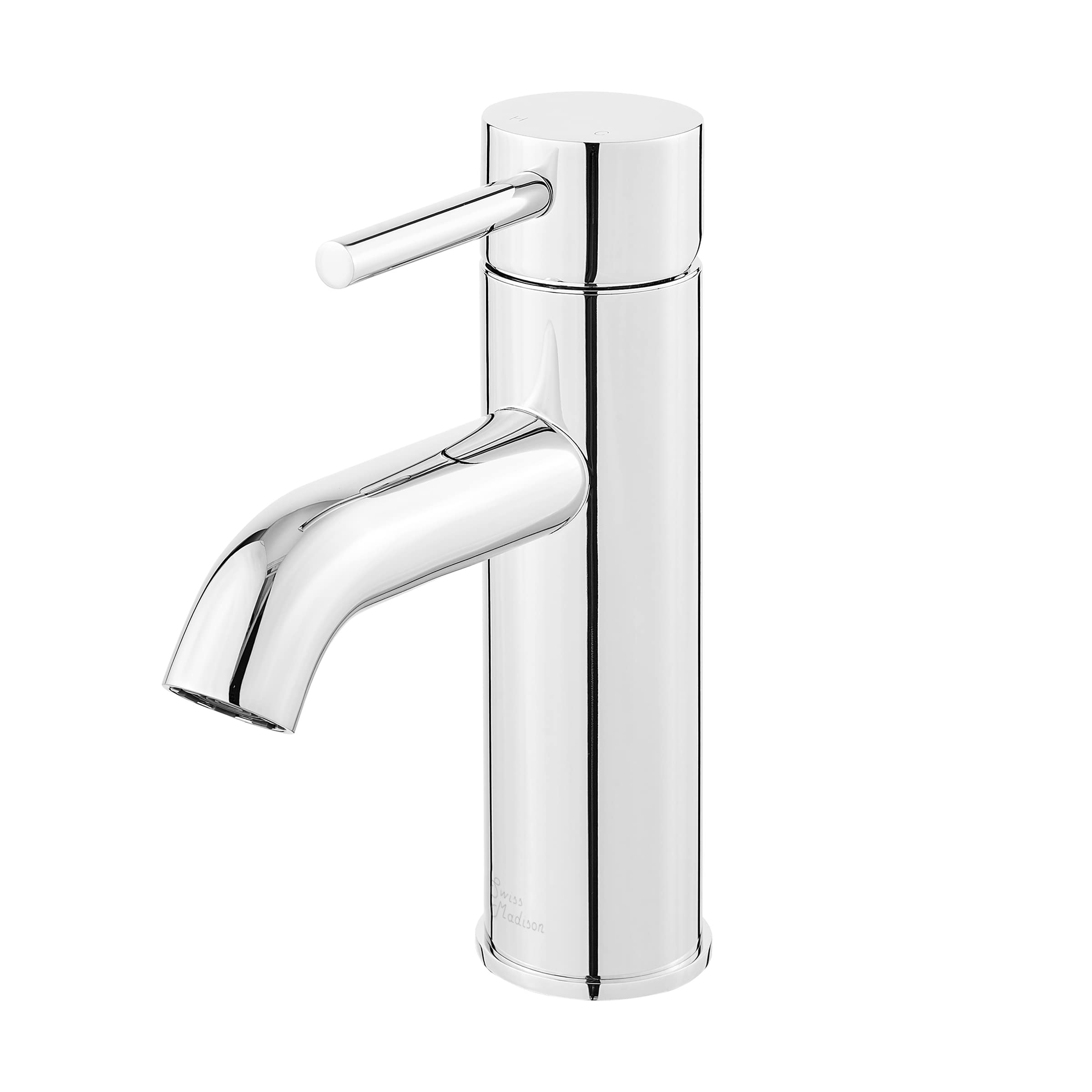 Chrome Ivy Single Hole Single Handle Bathroom Faucet - Modern Water-Saving Design for Sink, Vanity, and Powder Room