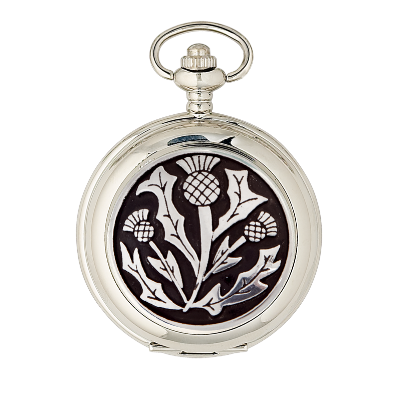 Vintage Thistle Mechanical Pocket Watch - Hand-Wind Antique Style for Men & Women - Perfect for Steampunk, Cosplay & Collectors
