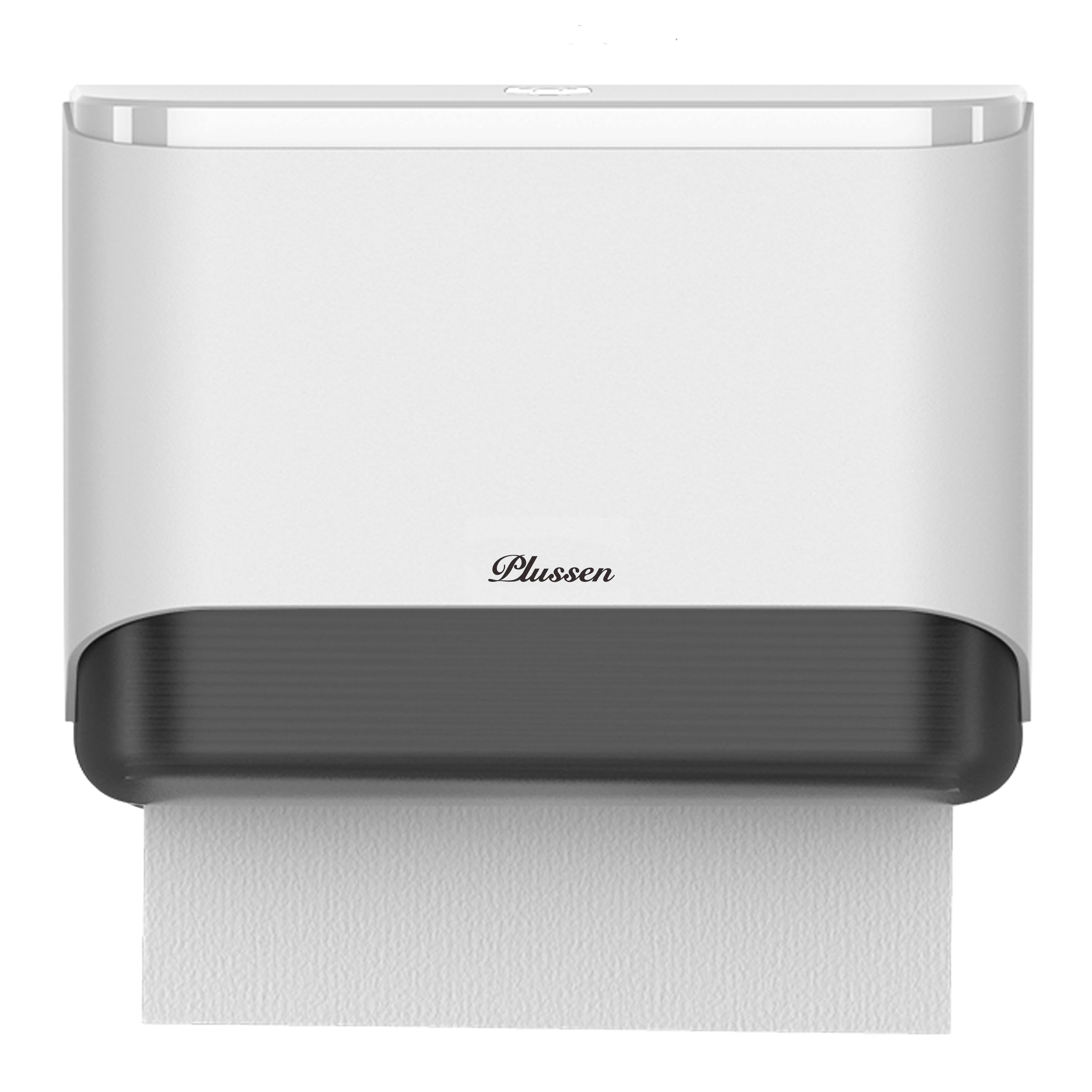 Commercial Paper Towel Dispenser Wall Mount with Lock - Universal Multifold/Tri-Fold Hand Towel Holder - Compact Bathroom Tissue Dispenser for Kitchen, Office & Public Restrooms (White, 1 Pack) - Ideal for High-Traffic Areas & Hygiene Maintenance