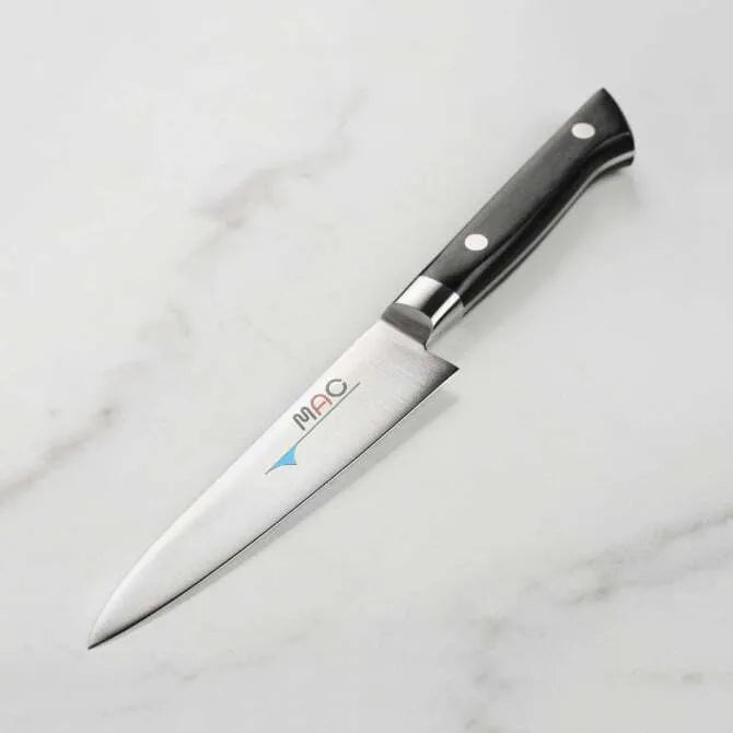 Premium Stainless Steel Mac Paring Knife - 3.5 Inch Ultra Sharp Fruit & Vegetable Peeling Knife - Perfect for Kitchen, Camping, Picnics & Food Prep