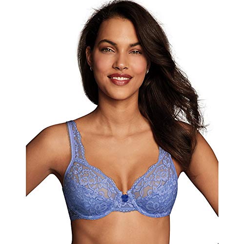 Maidenform Women's Modern Beauty Unlined Embellished Underwire Bra - Comfortable Lace T-Shirt Bra for Everyday Wear, Work & Special Occasions