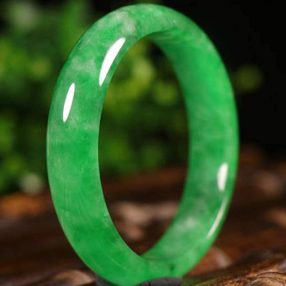 Natural Burmese Jade Bangle Bracelet - AAA Grade Green Jadeite for Women, Jewelry Gift Box with Certificate - Perfect for Weddings, Anniversaries & Special Occasions