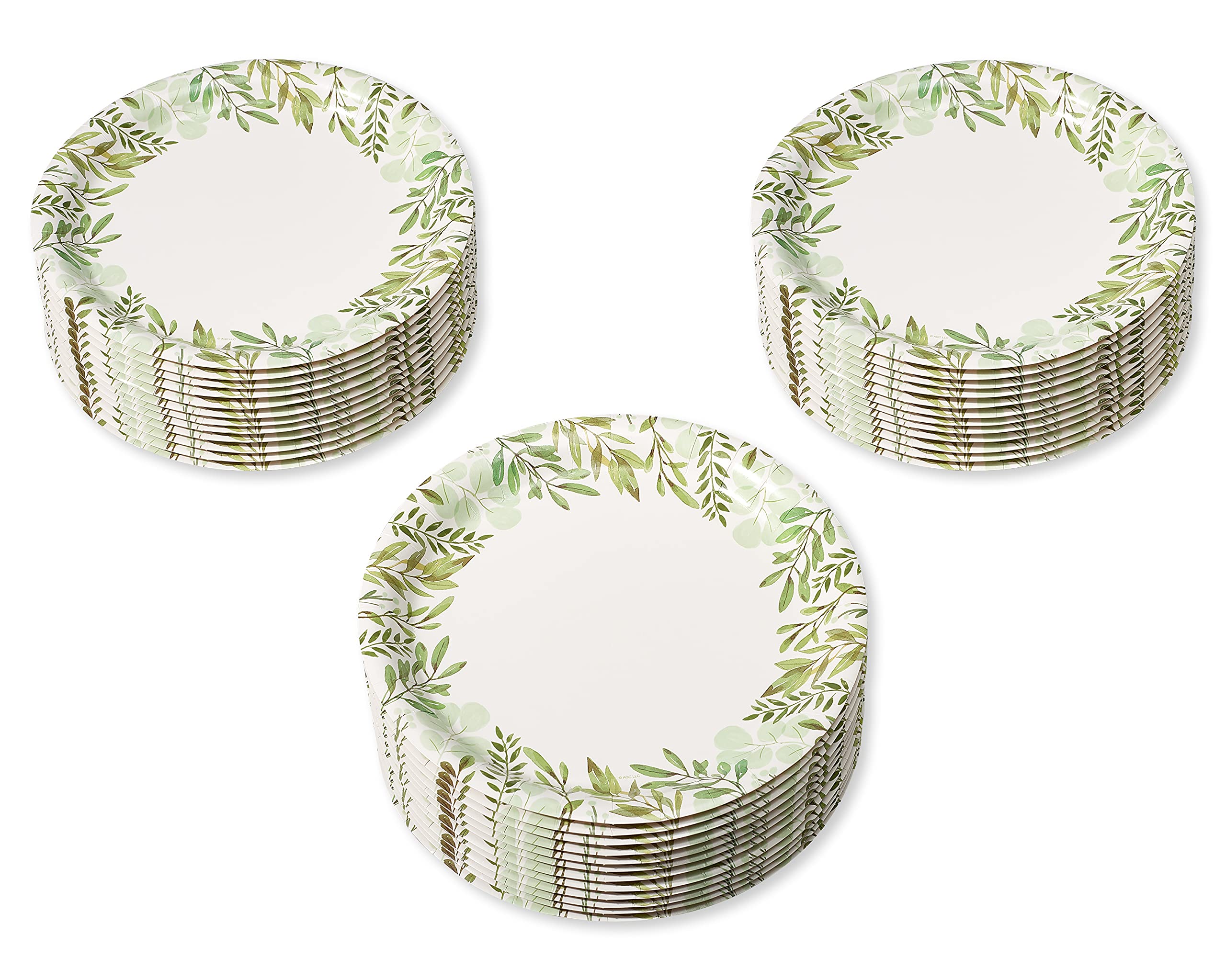 American Greetings Wedding or Bridal Shower Party Supplies, 36-Count Elegant Dinner Plates for Wedding Reception, Bridal Shower, Anniversary & Special Events