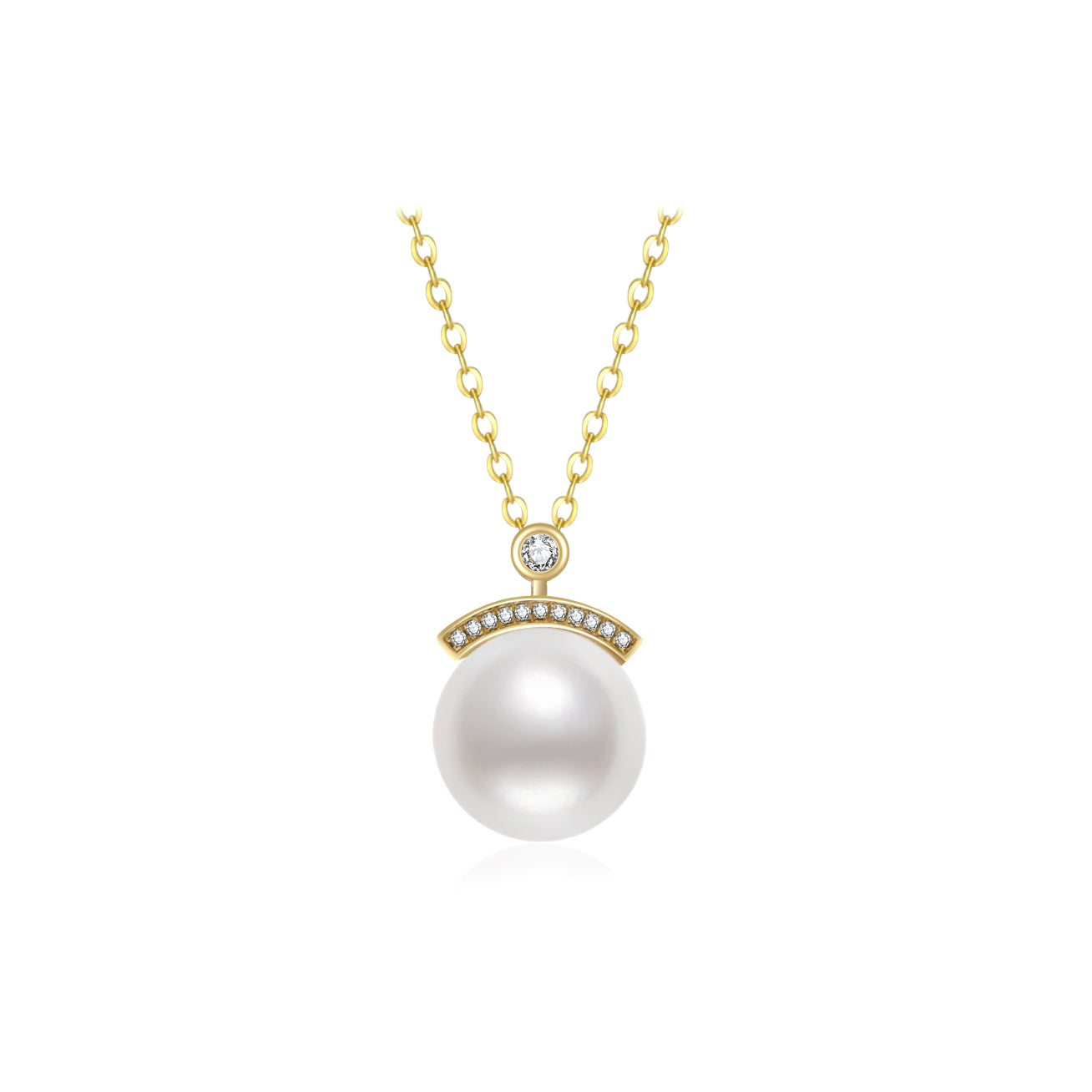 18K Gold Edison Pearl Necklace KN00112 - Elegant Pearl Jewelry for Women, Perfect for Weddings, Parties & Special Occasions
