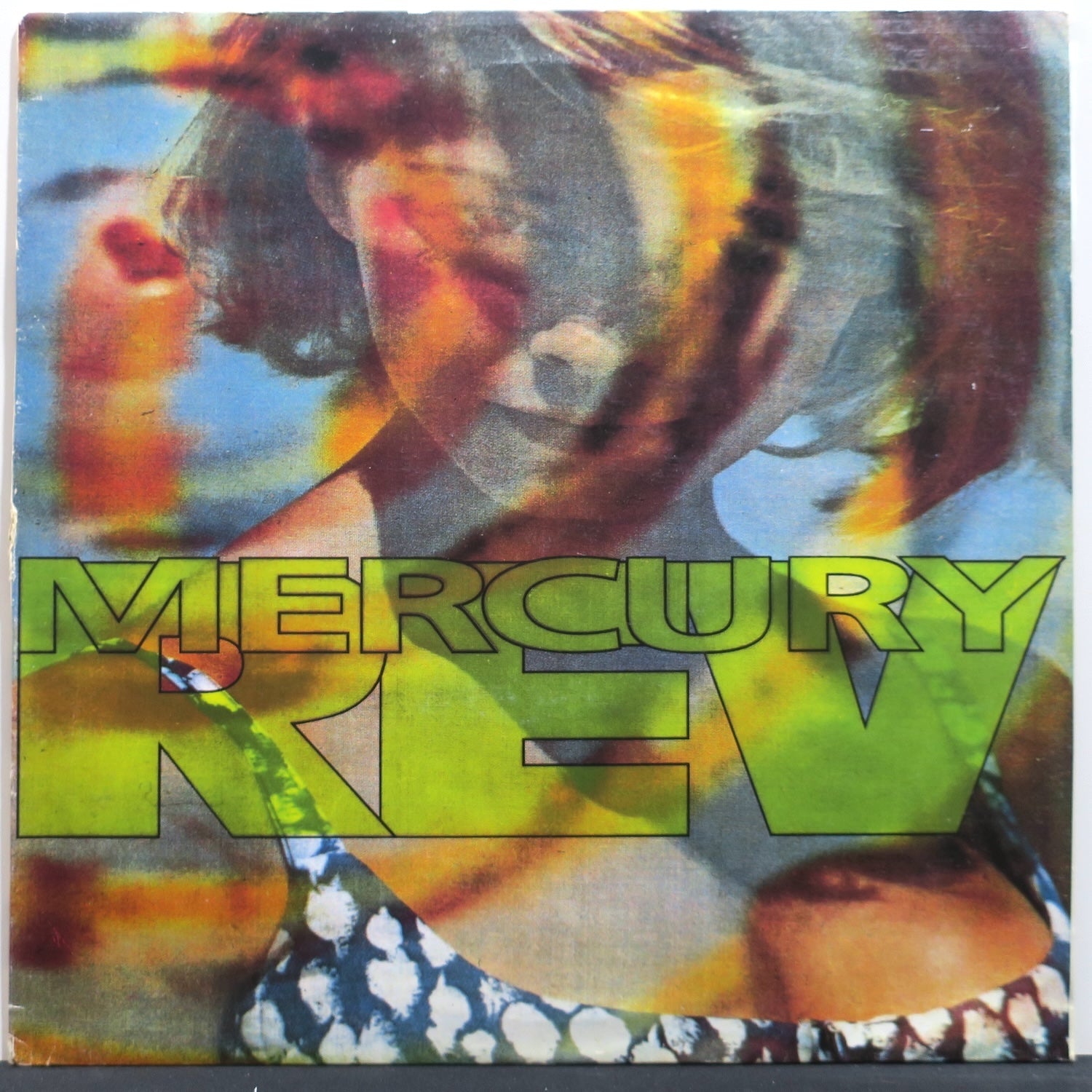 Mercury Rev 'Yerself Is Steam' 1991 UK Original Blue/White Vinyl LP Record - Rare Collector's Edition for Music Enthusiasts & Vinyl Lovers