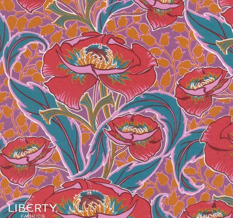 Rossetti's Garden Liberty Limited Edition (M) - Premium Floral Print Dress for Women | Perfect for Weddings, Parties & Special Occasions