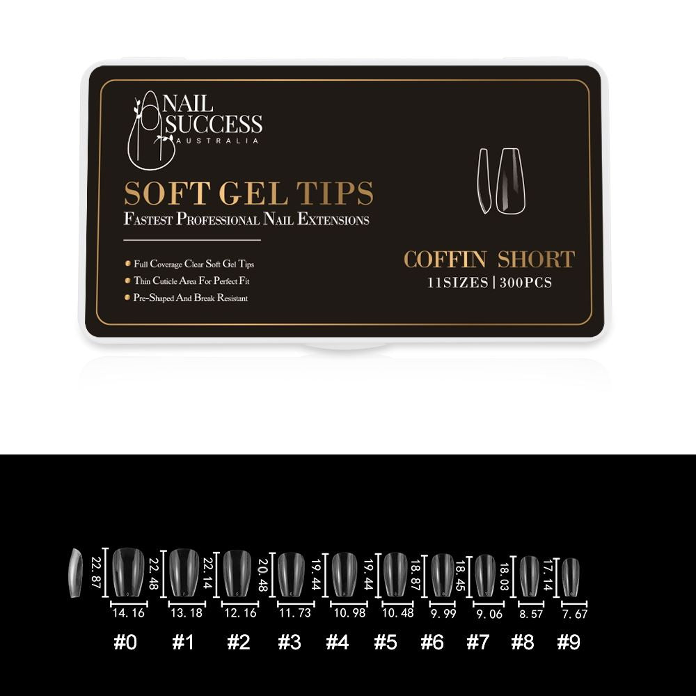 Soft Gel Press On Nails - Natural Looking Fake Nails with Easy Application for Manicures & Special Occasions