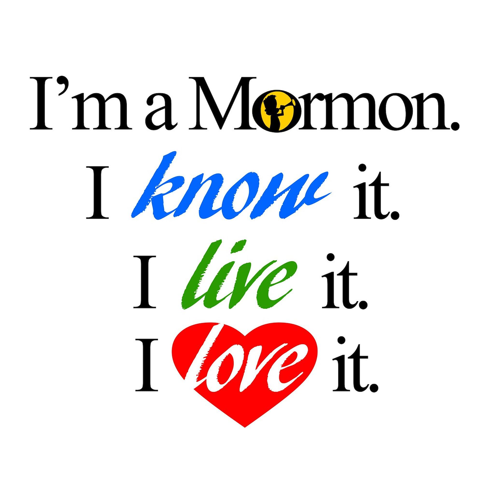 I'm A Mormon Square Sticker 3