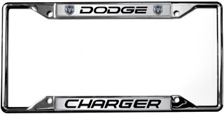 Eurosport Daytona License Plate Frame - Compatible with Dodge Charger - Durable & Stylish Car Accessory for Front & Rear Plates