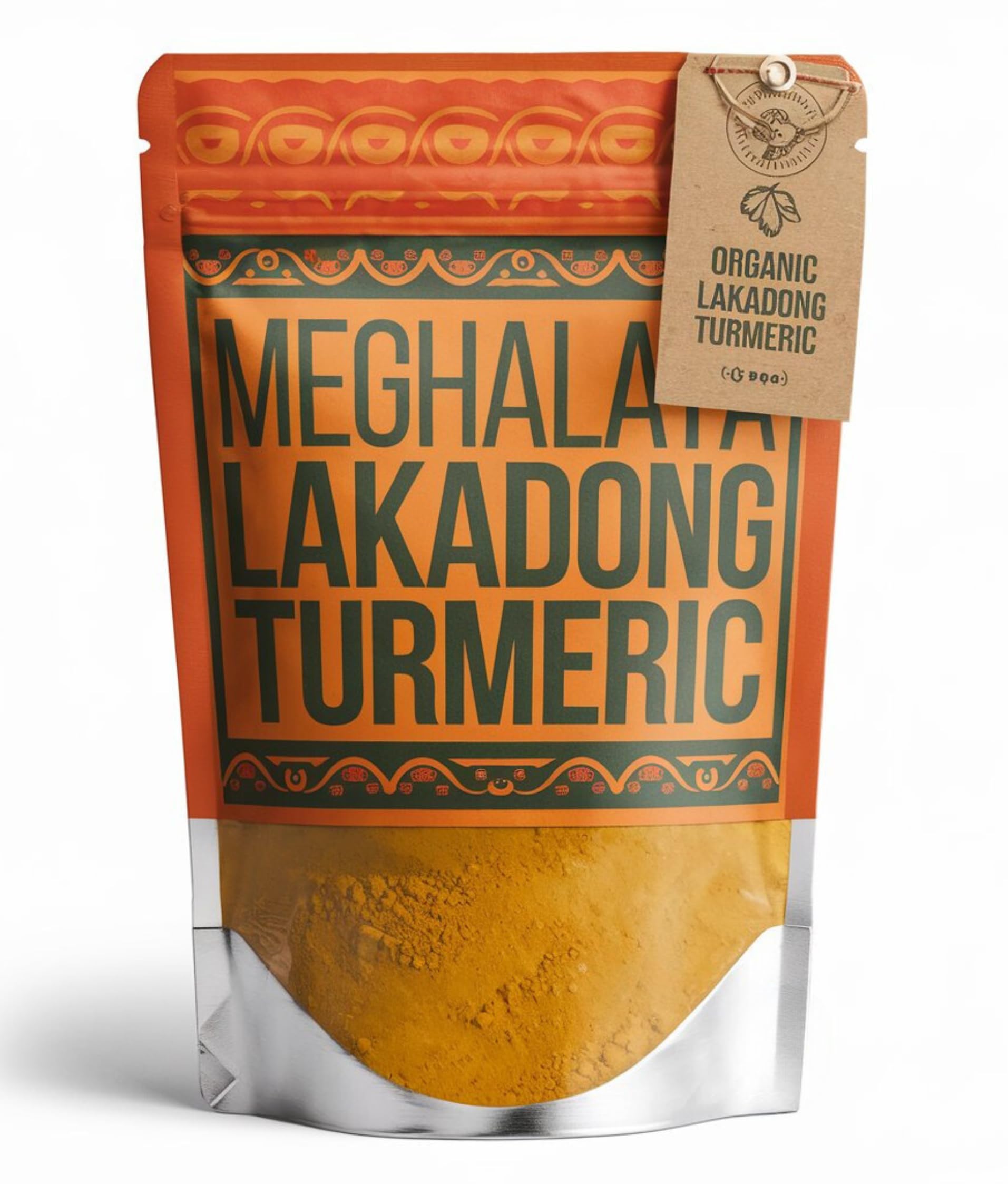 Organic Lakadong Turmeric Powder 250g - 9-12% High Curcumin, Sourced from Jaintia Hills Meghalaya | USDA Certified | For Cooking, Golden Milk & Skincare