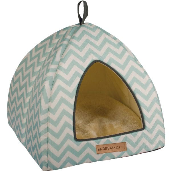 Premium M PETS Tasmania Pet House - Cozy & Durable Indoor/Outdoor Dog & Cat Shelter for All Seasons - Perfect for Home, Yard, Camping & Travel Use