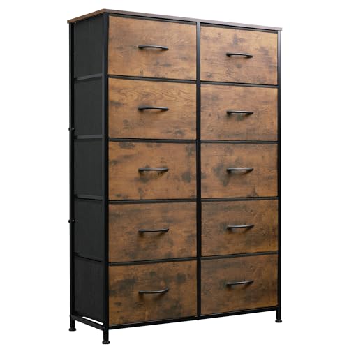Rustic Brown Wood Grain Print