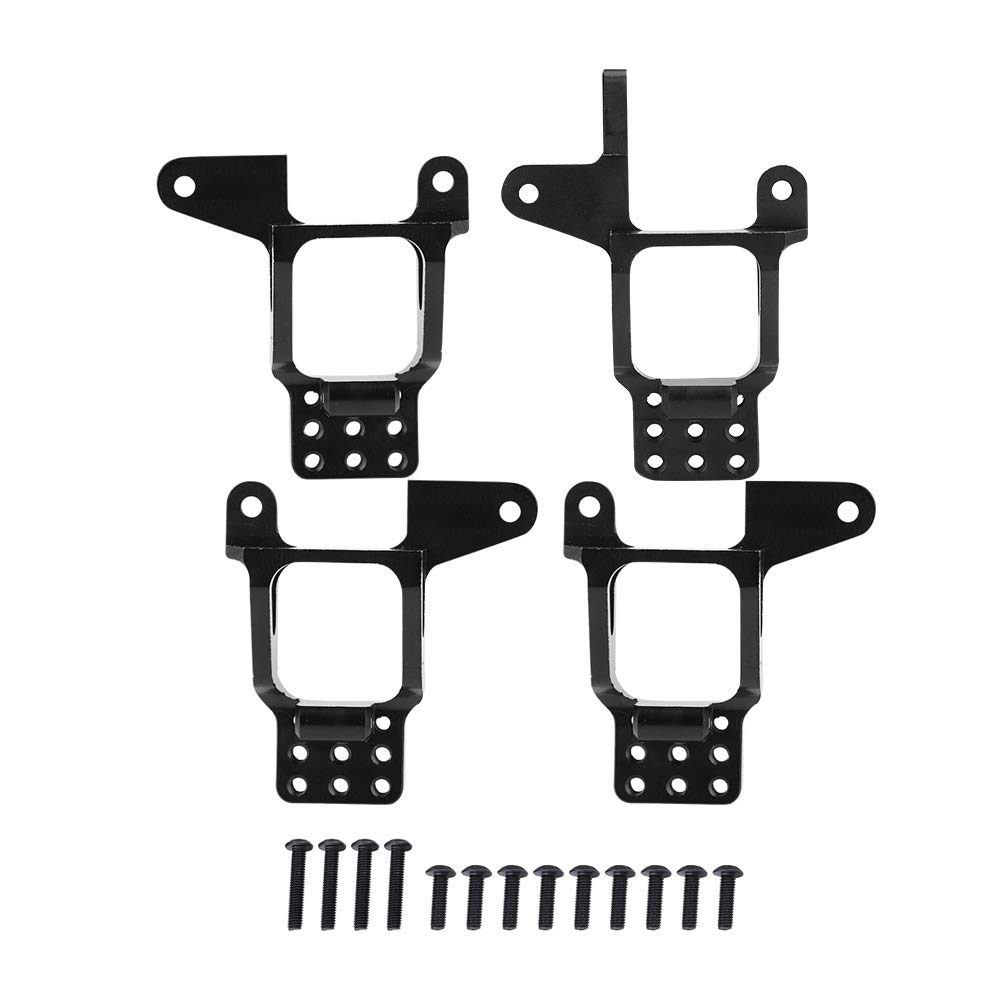 DEALPEAK Front & Rear Shock Mount Set - Heavy Duty Shock Absorber Plate & Damper Mount for Traxxas TRX-4 RC Crawler Truck - Upgrade Replacement Part for Off-Road RC Car Adventures & Rock Crawling