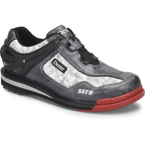 Dexter Men's SST 6 Hybrid BOA Bowling Shoes - Grey Camo Multi Color - Right Handed - Perfect for League Play & Tournament Bowling