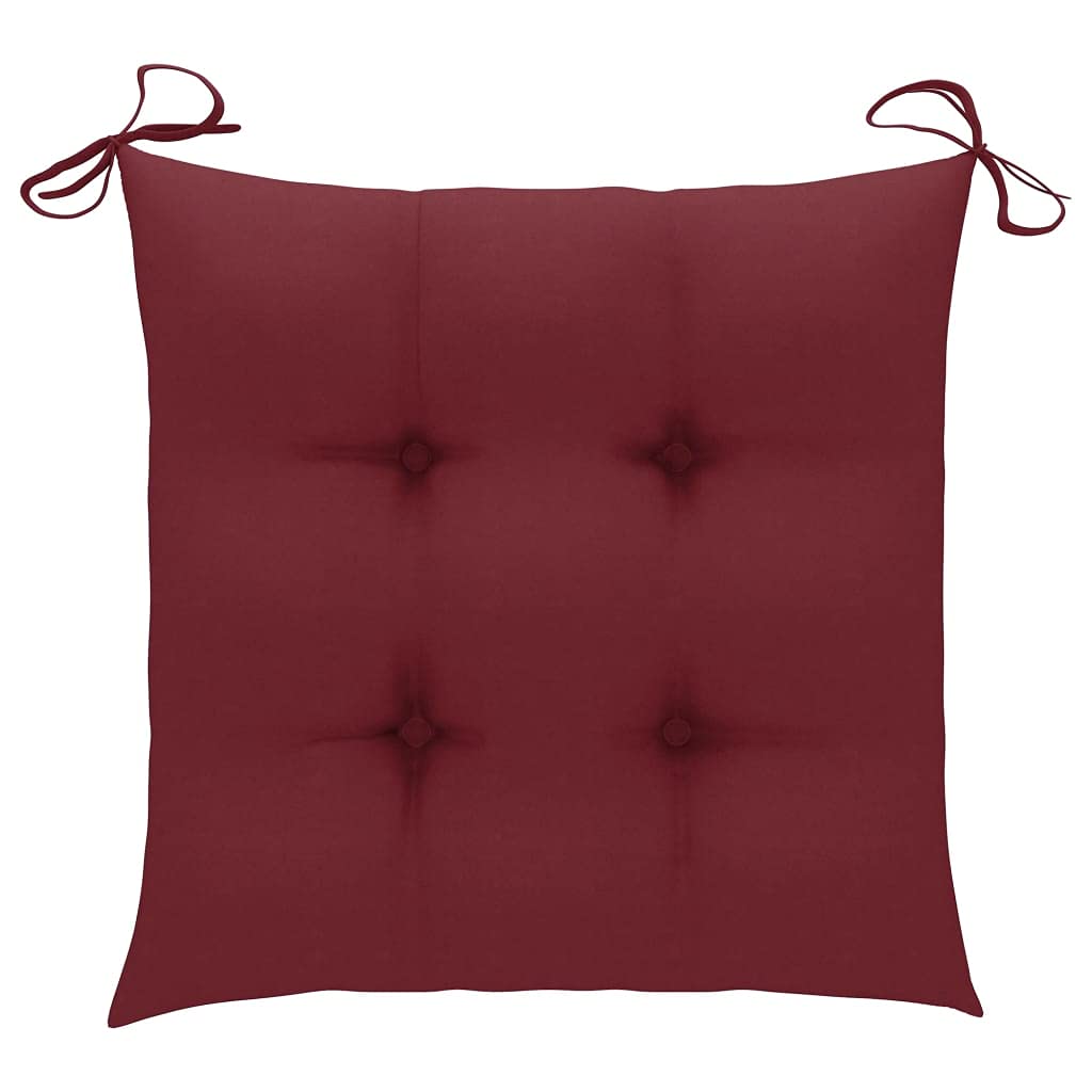 Premium 2-Piece Wine Red Patio Swing Cushions 15.7