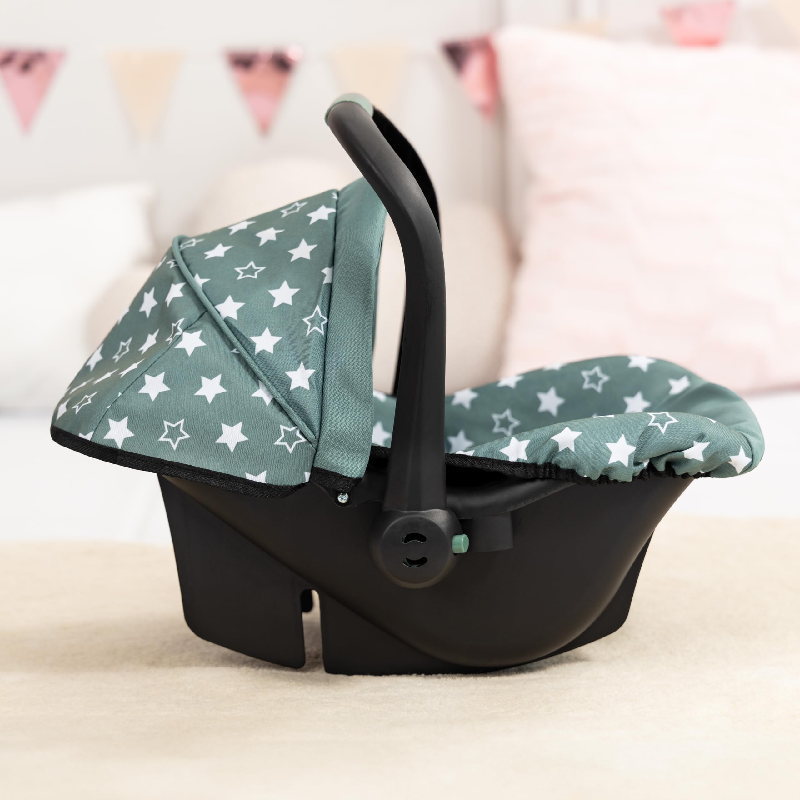 Bayer Design 67958AA Doll Car Seat - Adjustable & Safe for 12