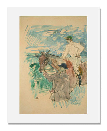 Henri de Toulouse-Lautrec The Jockey Led to the Start (Le Jockey se rendant au porteau) - Vintage Equestrian Art Print for Home & Office Decor