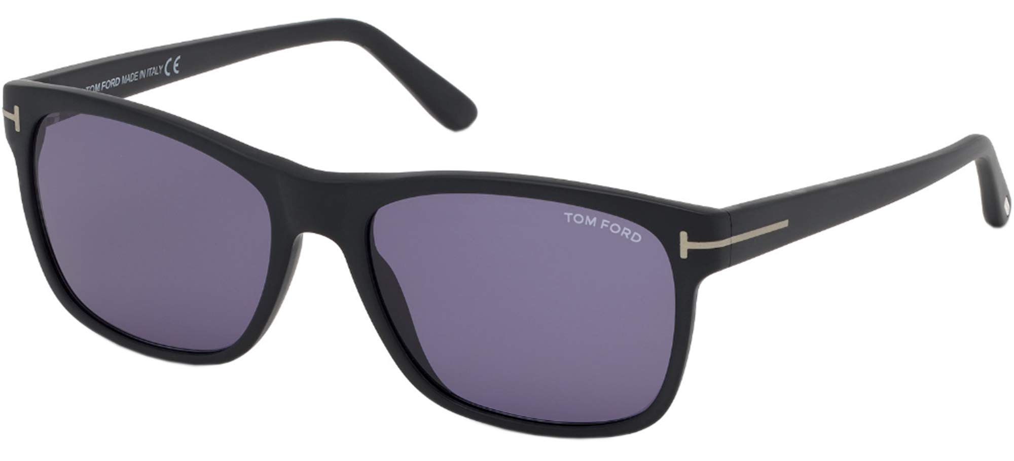 Tom Ford FT0698 02V Matte Black Giulio Rectangle Sunglasses - UV Protection Category 3 Lens - Luxury Fashion Sunglasses for Men & Women - Perfect for Driving, Beach & Outdoor Activities