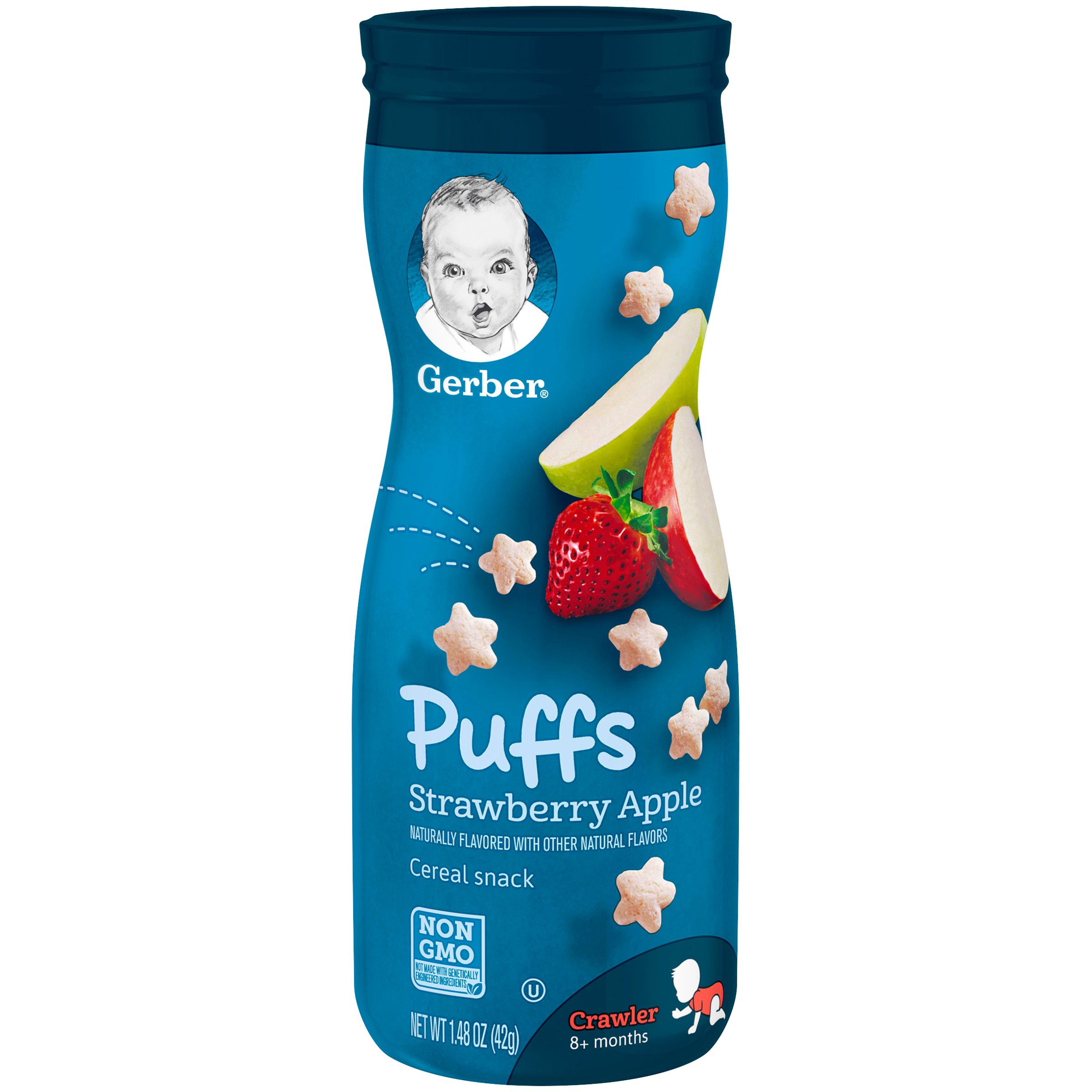 Gerber Baby Food Pouches & Toddler Snacks Variety Pack - 18 Organic Fruit & Veggie Puree Pouches + 8 Snack Puffs | Healthy On-the-Go Baby Food for Travel, Daycare & Outdoor Adventures