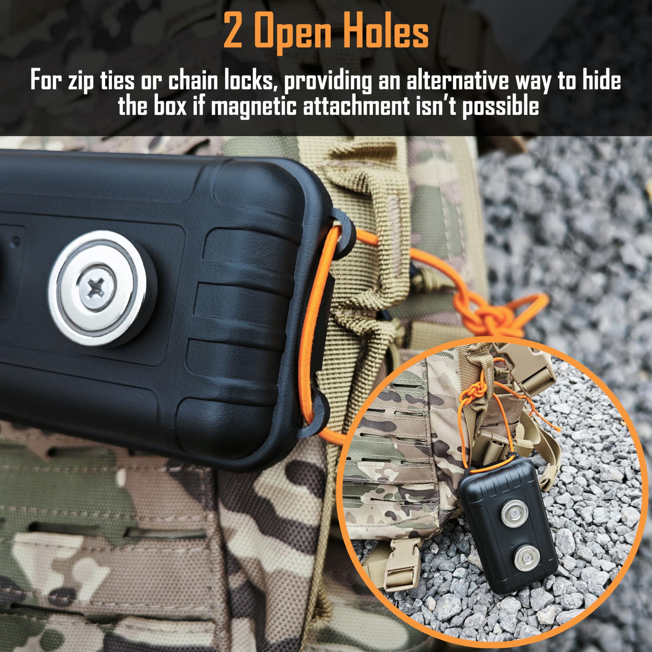 Waterproof Magnetic Key Holder for Car - Under Vehicle Hidden Key Box with Strong Magnet | Splash Resistant Outdoor Key Hider for Spare Keys | Perfect for Emergency Access, Road Trips & Outdoor Adventures