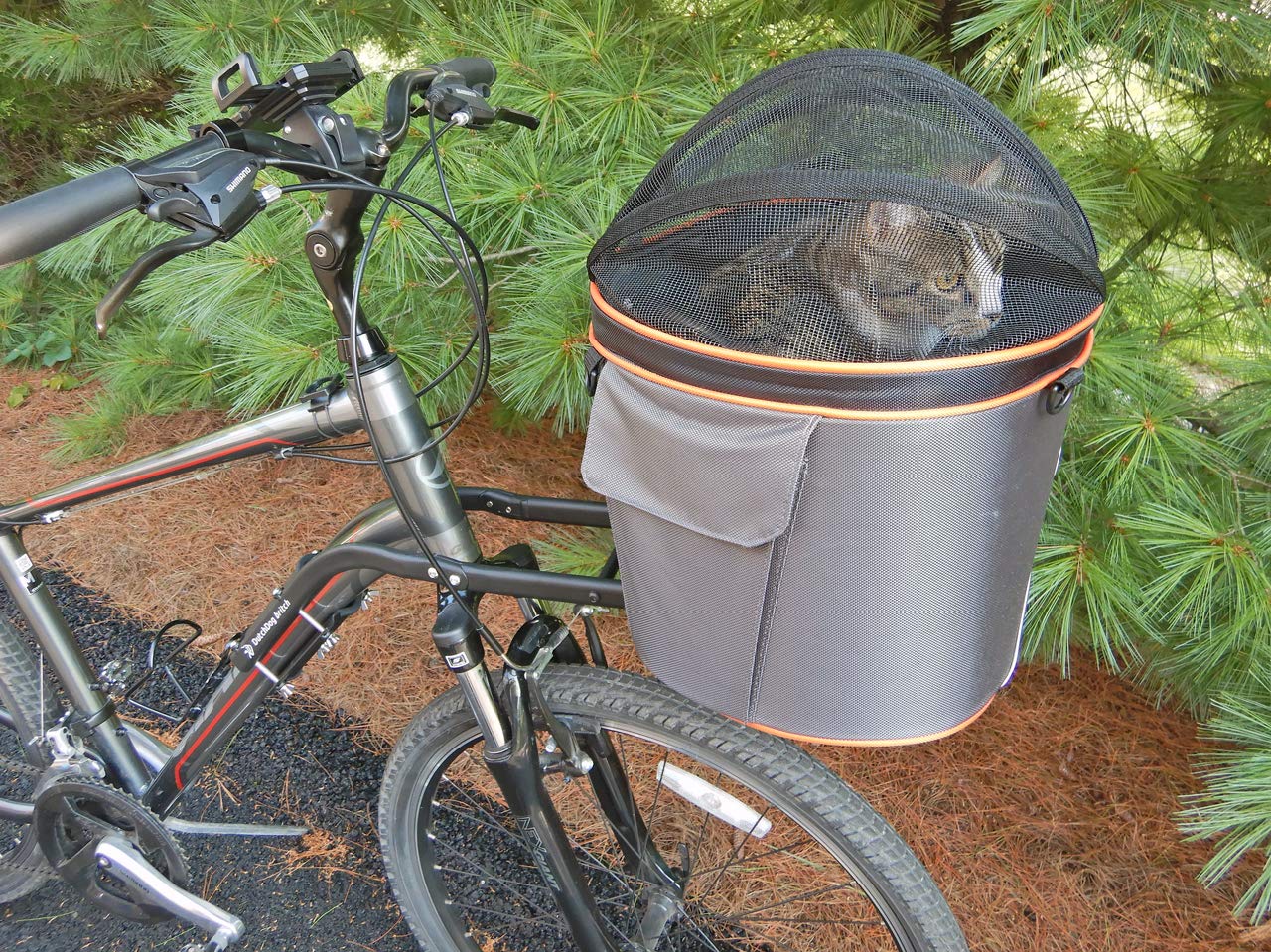XL Cocoon Bicycle Basket for Britch Rack - Front or Rear Mount - Perfect for Commuting, Grocery Shopping & Outdoor Adventures