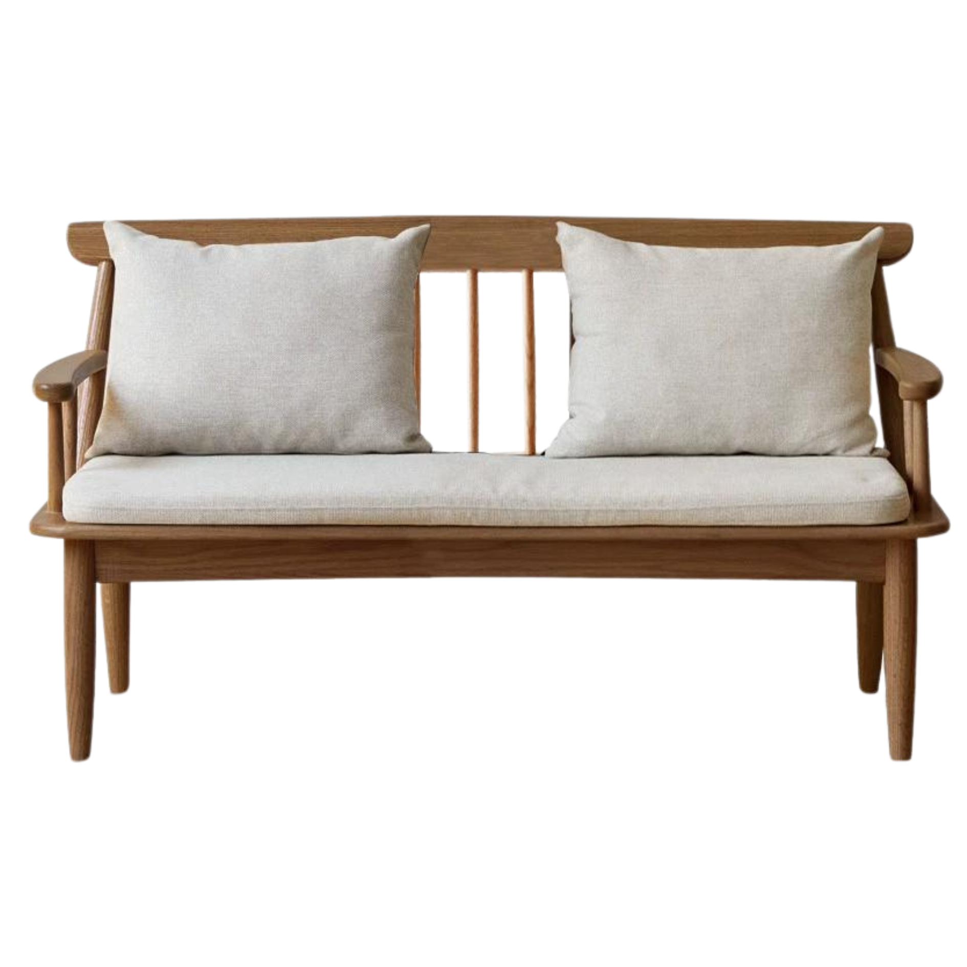 55.9х25.7х30.3 inch / 142х65.6х77.1сm / Walnut color / Windsor chair (gravel white)