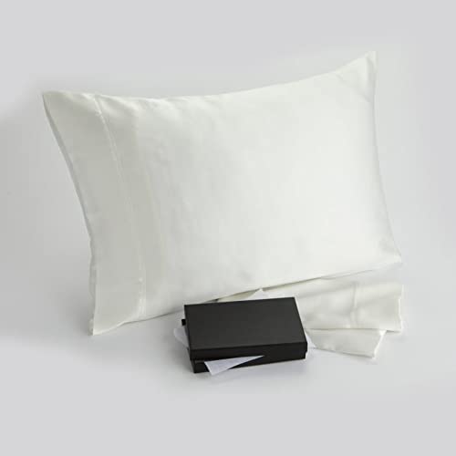 L' COZEE 100% Mulberry Silk Pillowcase for Hair & Skin Care - Hypoallergenic, Anti-Acne, Reduces Wrinkles - King Size 20x36 Inches - Luxury Gift Box - Perfect for Beauty Sleep & Travel