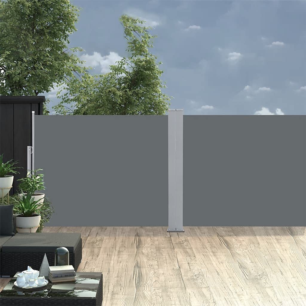 Retractable Side Awning UV Resistant Waterproof Patio Privacy Screen - 47.2