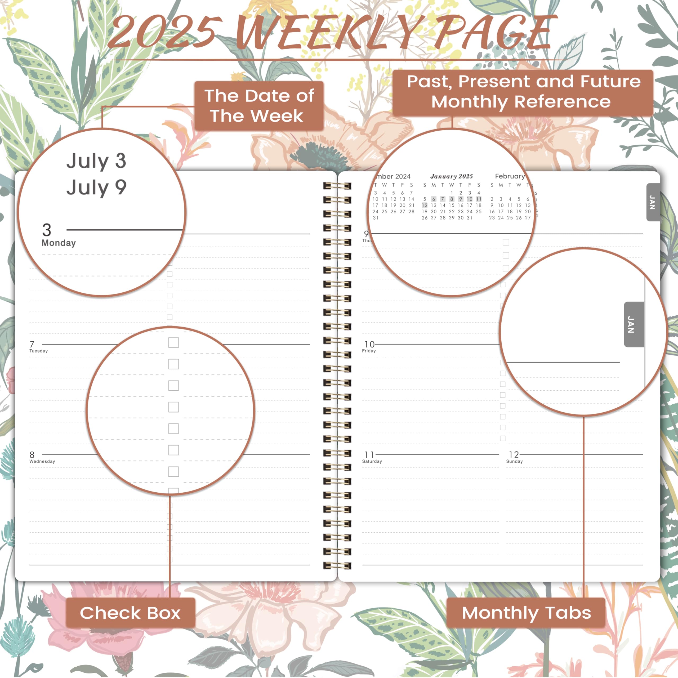 2025 Planner - January to December 2025, 8