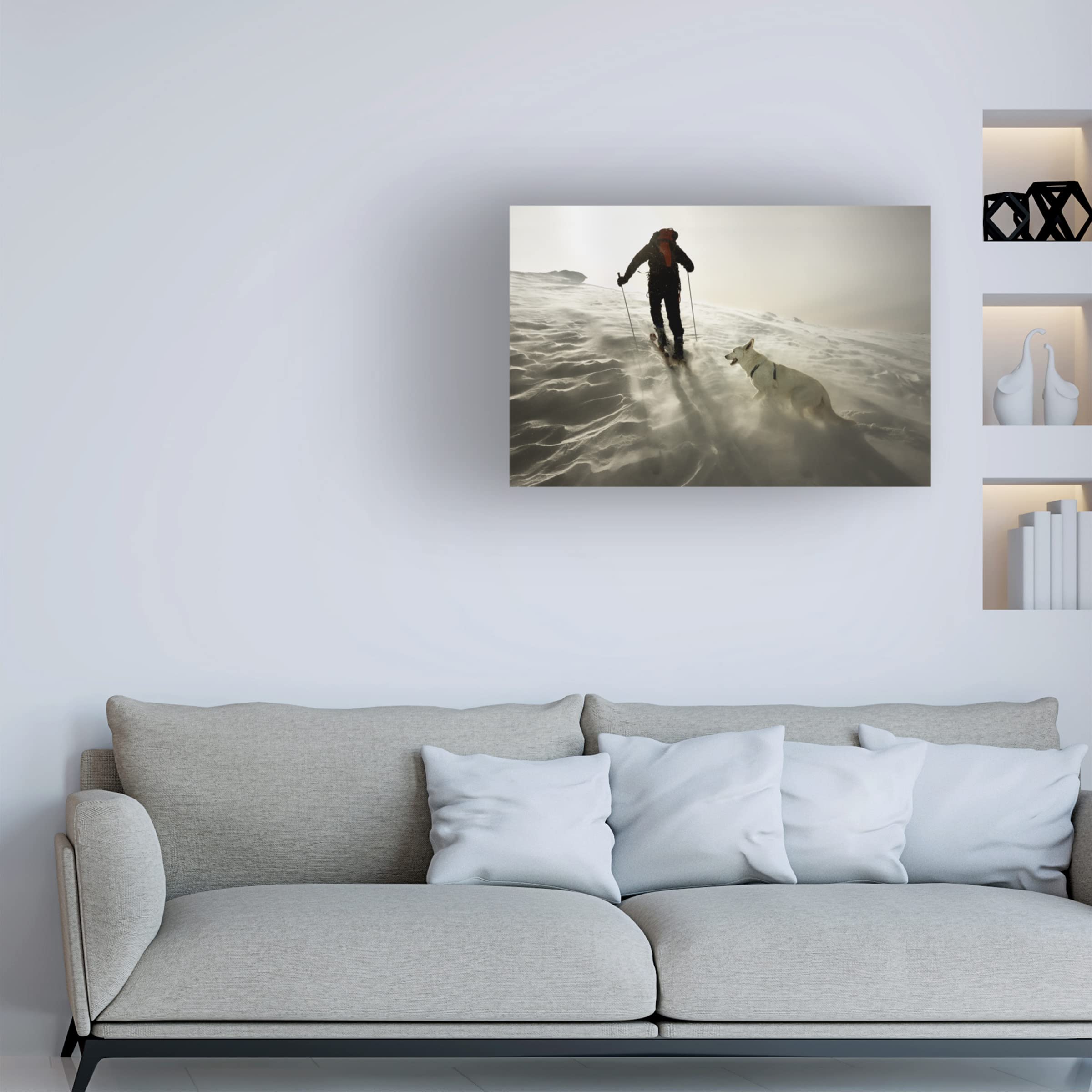 Trademark Fine Art 'Couple' Romantic Canvas Wall Art by Izidor Gasperlin - Perfect for Bedroom, Living Room & Wedding Gift Decor