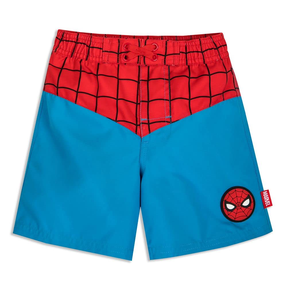 Marvel Spider-Man Boys' Swim Trunks - Quick-Dry Swimwear for Kids - Perfect for Pool, Beach & Summer Water Activities