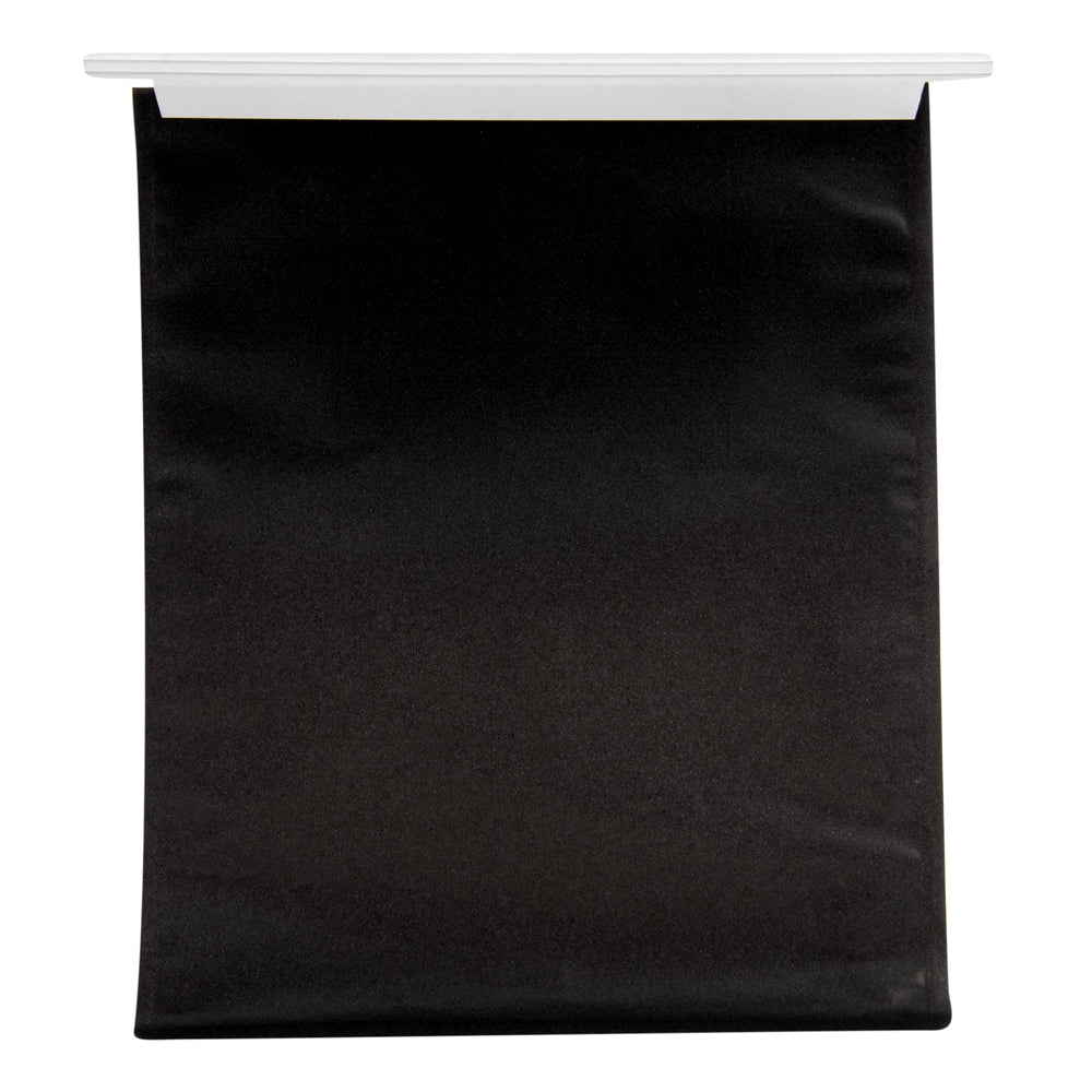 Premium Black Cotton Paper Tin Tie Bags with Clear Window - 8.75