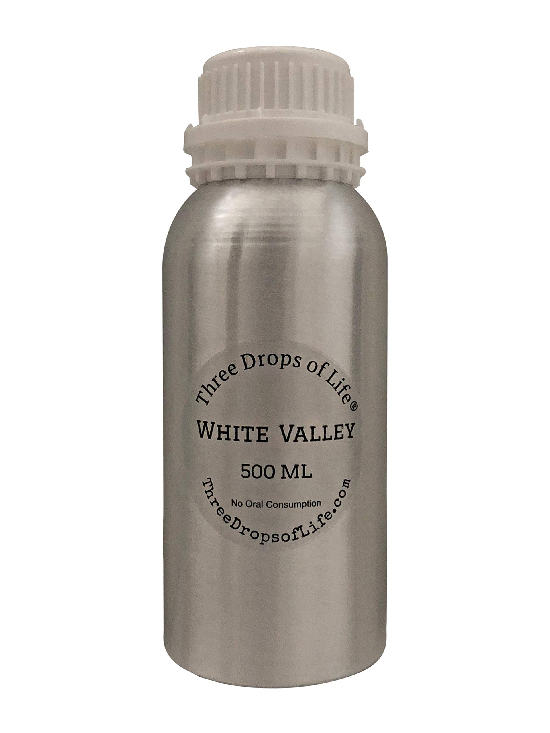 Premium 500ML Essential Oil for Diffusers - Aromatherapy Scent with Cold Air Diffusion, No Water Needed - Perfect for Home, Office, Spa & Yoga Relaxation (White Valley Fragrance)