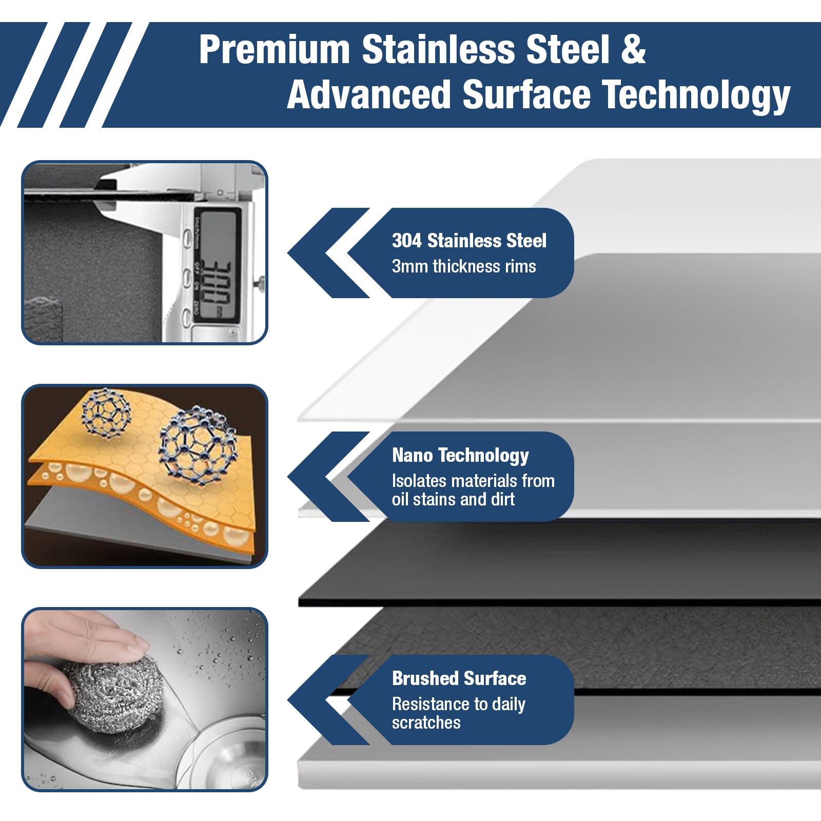 30 Inch Double Bowl Drop-in/Topmount Stainless Steel Kitchen Sink with Nano Coating & Accessories (Silver) - Perfect for Modern Kitchens, Restaurant Prep, and Heavy-Duty Home Use