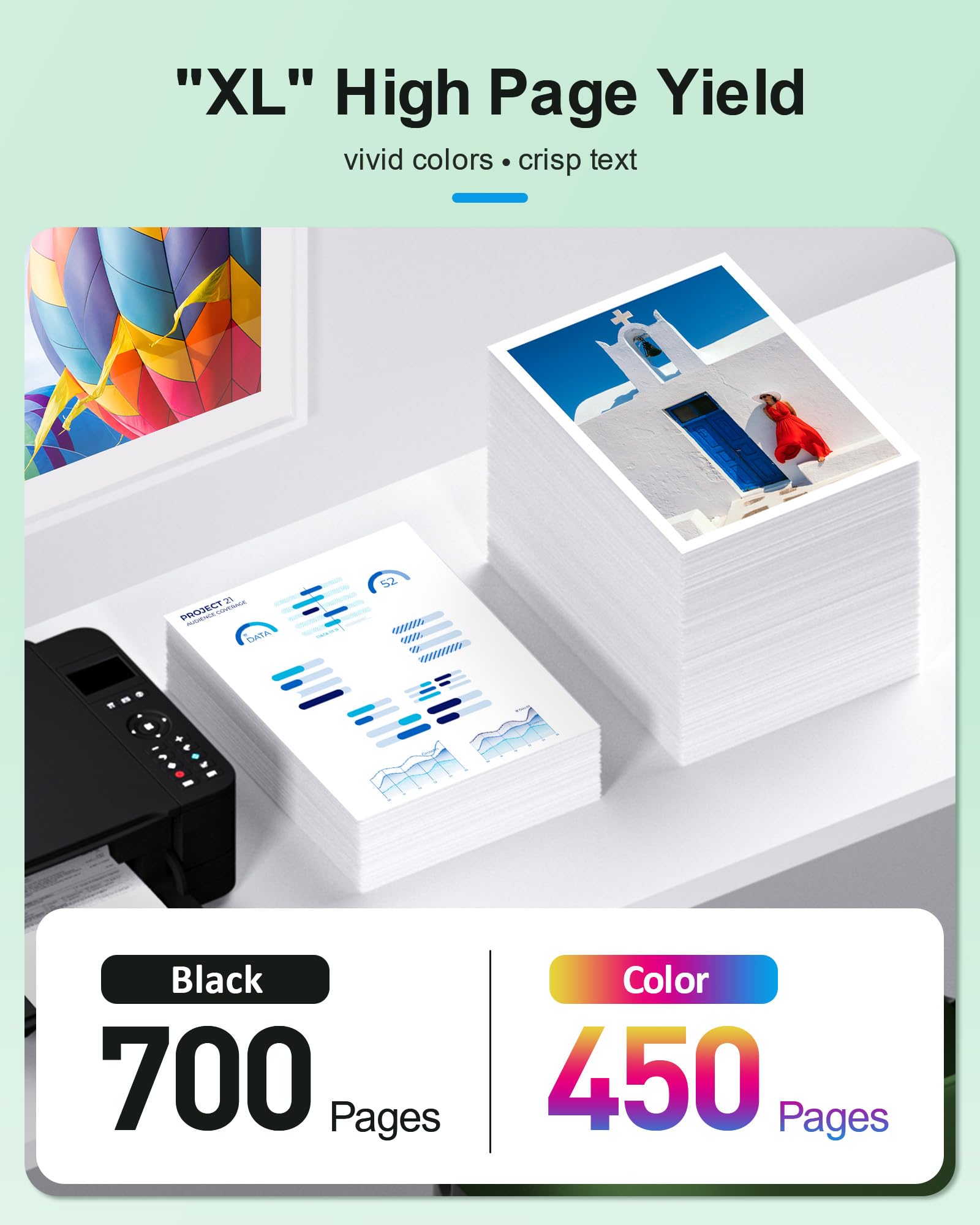 HP 67XL High Yield Ink Cartridges Combo Pack - Black & Color (2-Pack) | Compatible with DeskJet 2755e, 2700, 2855e & ENVY 6055e, 6000 Printers | Perfect for Home Office Printing, School Projects & Small Business Documents