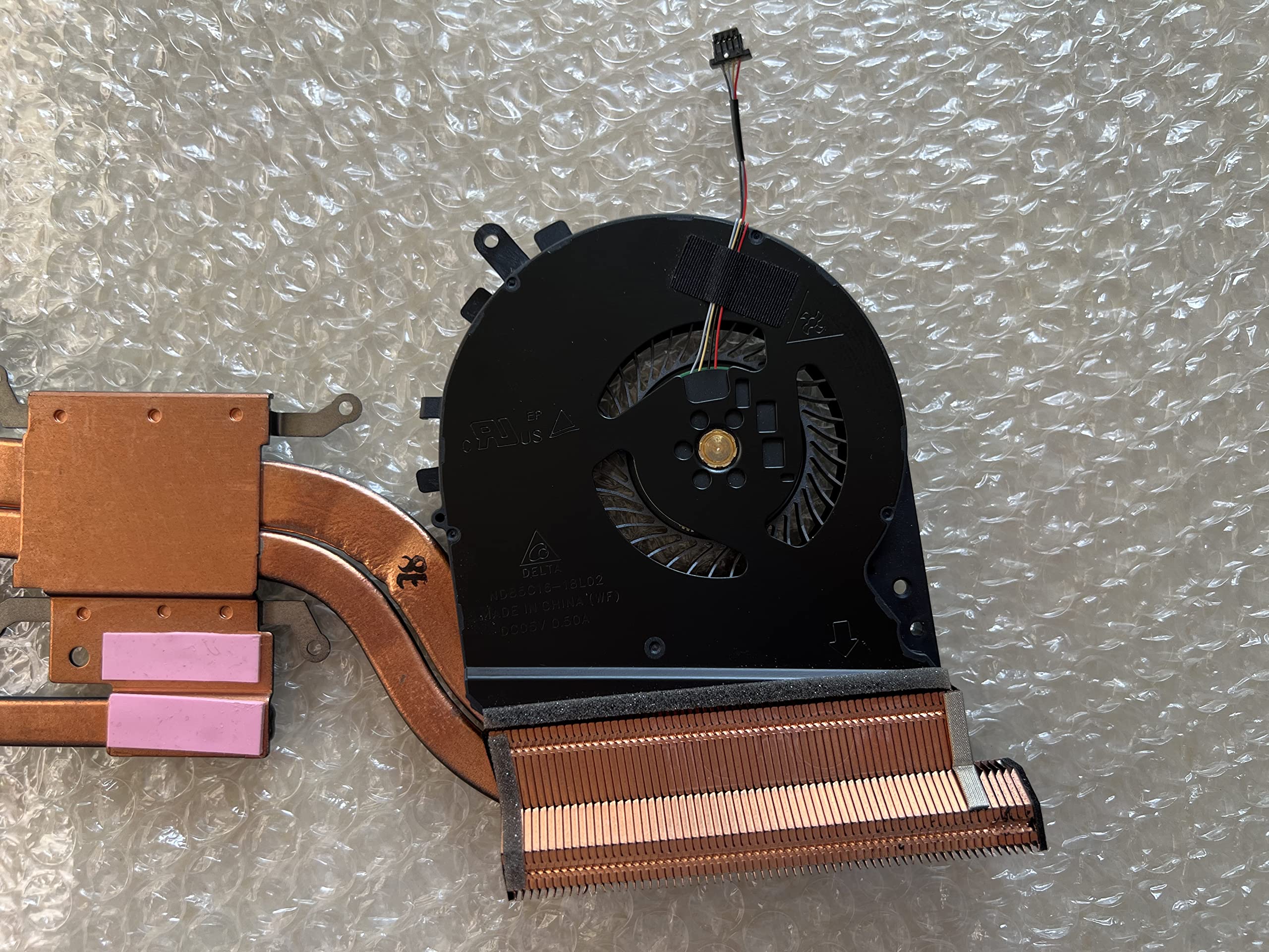 Original HP Pavilion 15-DK 15T-DK Cooling Fan Replacement - Dual Fan Heatsink Assembly L57170-001 - Compatible with HP Laptop Models - Perfect for Gaming & Overheating Prevention