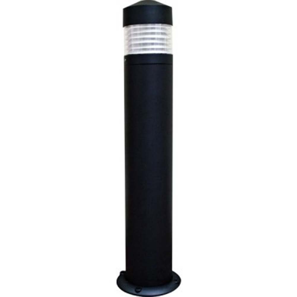 D474-B Heavy Duty Powder Coated Cast Aluminum Bollard - Outdoor Security Post for Parking Lots, Walkways & Building Protection