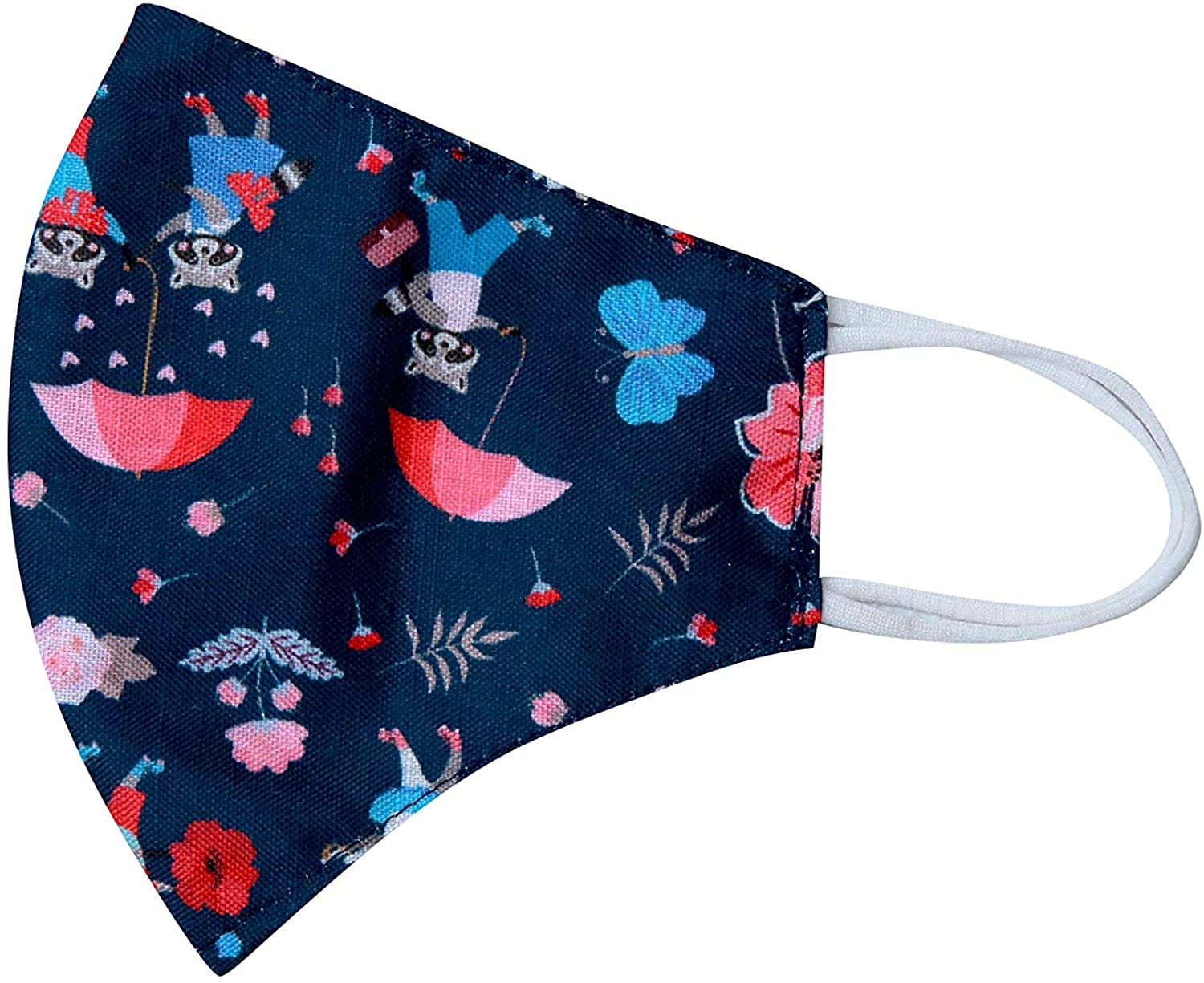 SAJANI 100% Cotton Face Mask for Women - 3-Layer Breathable, Washable & Comfortable Fabric - Lightweight Multi-Printed Reusable Masks (Pack of 6) - Perfect for Daily Use, Travel, Work & Outdoor Activities