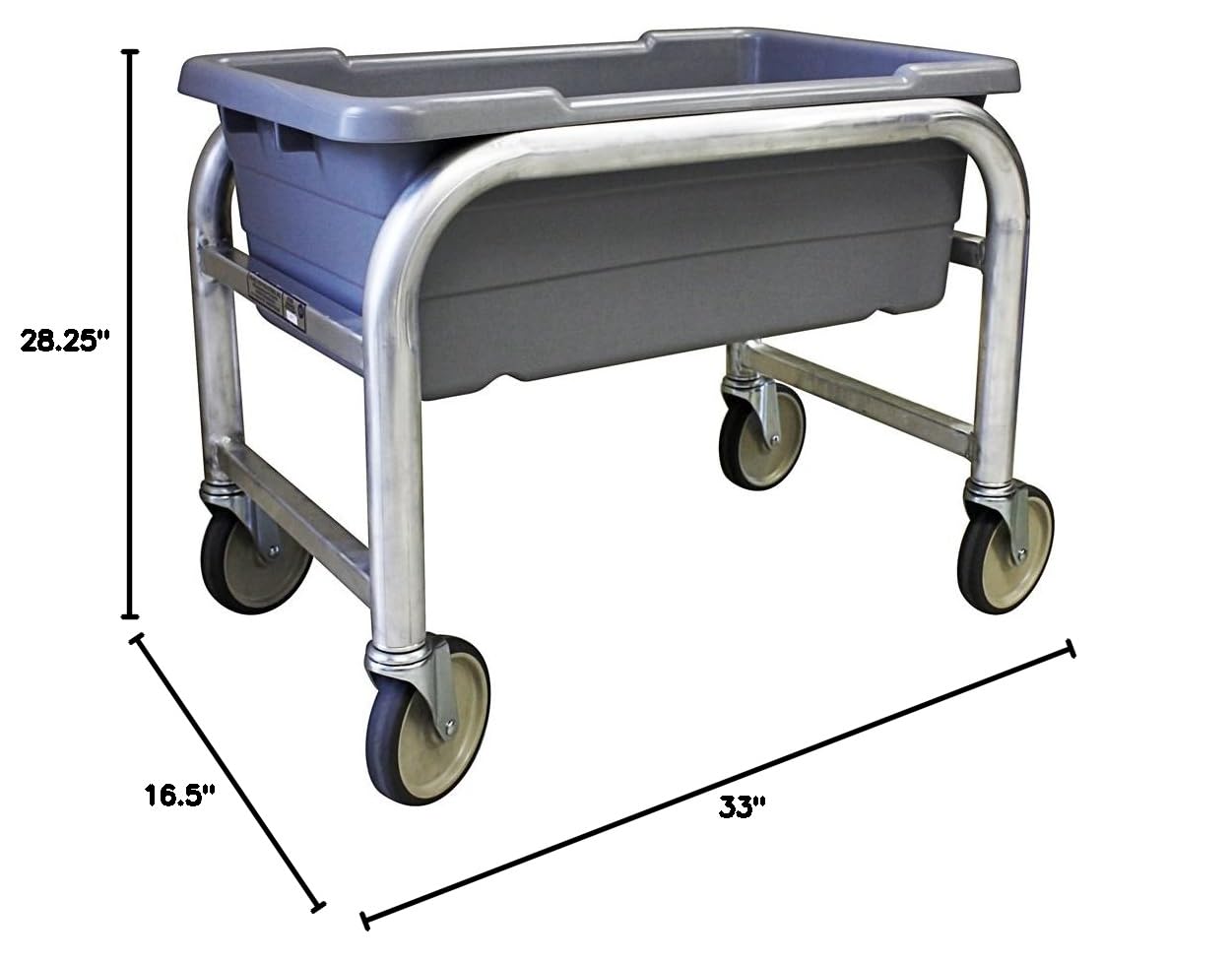 UltraSource Heavy-Duty Industrial Poly Tote Cart - 24.25
