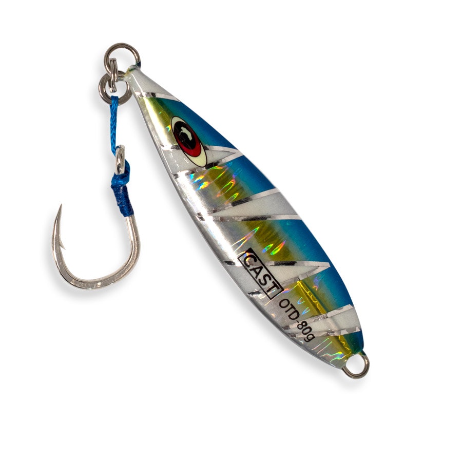 80g Slow Pitch Jig for Saltwater Fishing - Perfect for Deep Drop Fishing & Bottom Fishing Techniques