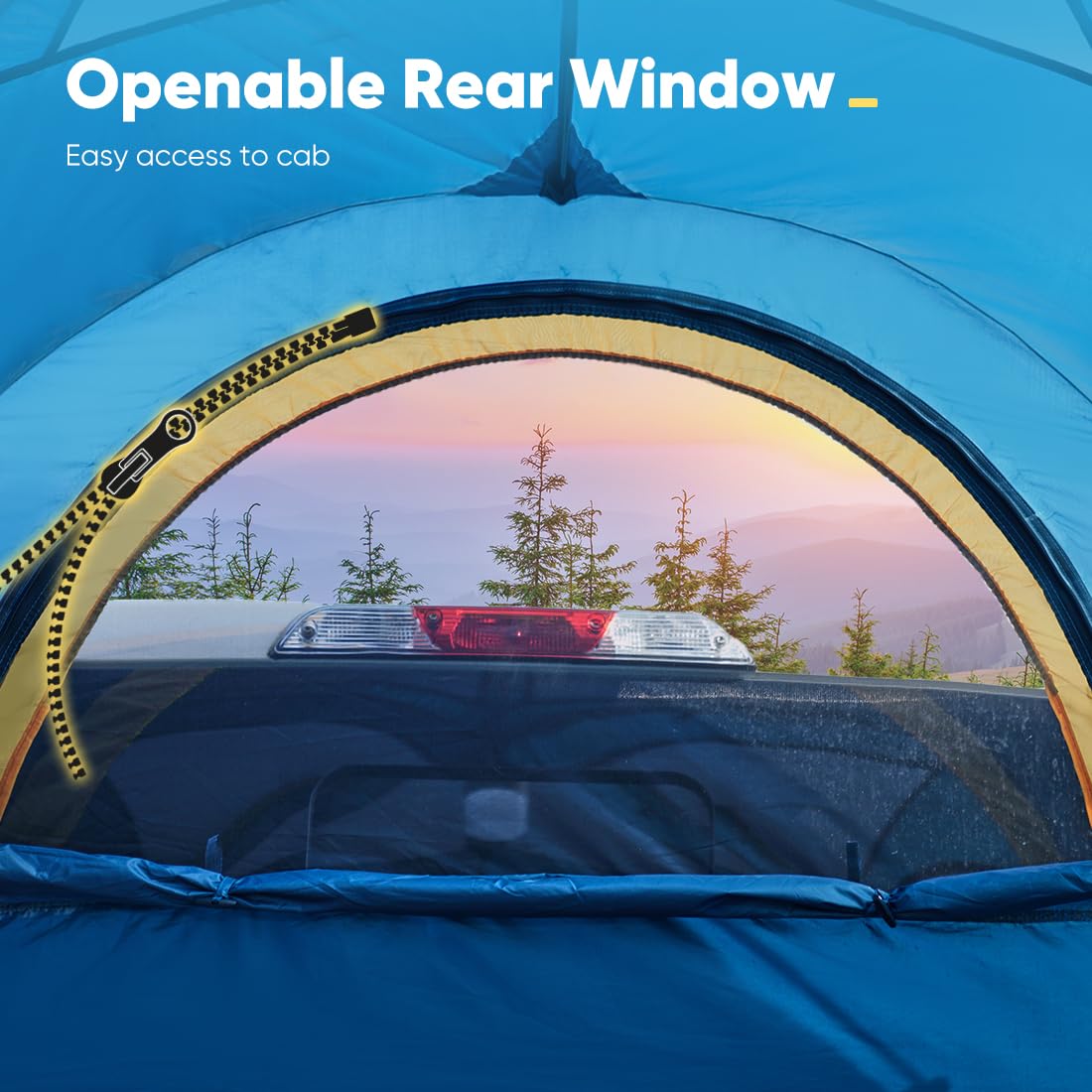 Quictent Waterproof Truck Bed Tent for 5.0-8.2 ft Pickup Beds - PU2000mm Coating, 2-Person Camping Shelter with Removable Awning & Rainfly - Perfect for Outdoor Adventures, Road Trips & Camping Getaways