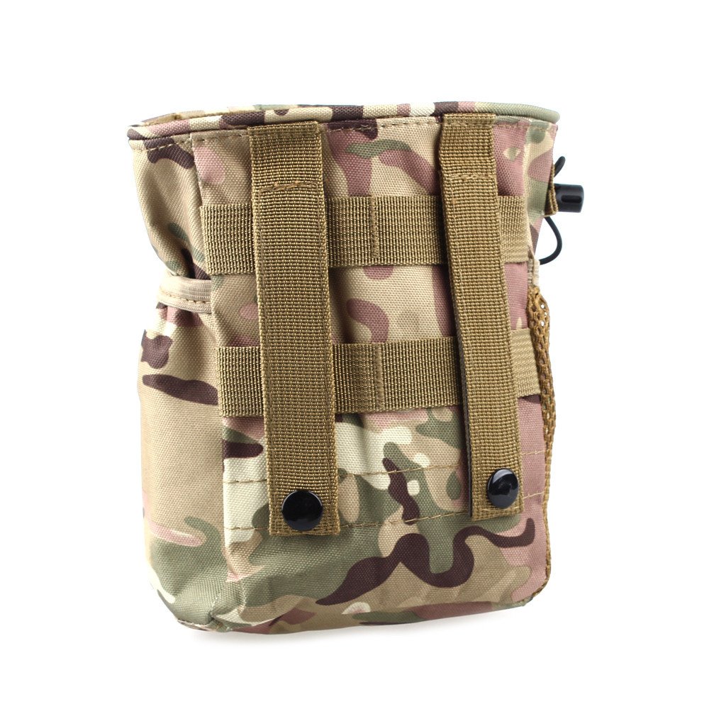 Tactical MOLLE Pouch - Multipurpose Tool Holder, NVG & Magazine Dump Pouch, Chalk Bag for Outdoor, Hiking, Airsoft & Military Use