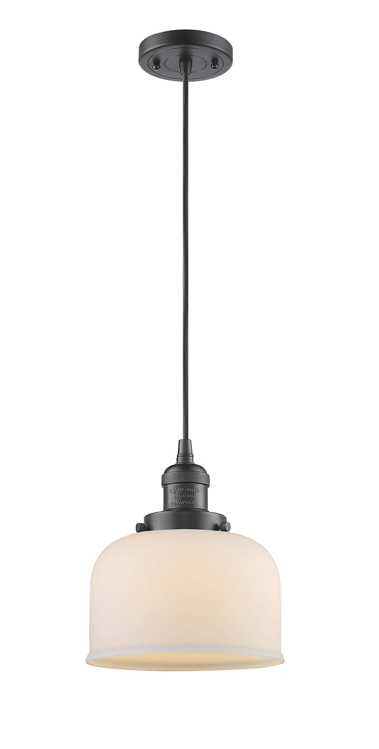Innovations INNO201C-OB-G71-LED Mini Pendant Light Fixture - Oil Rubbed Bronze Finish - Modern LED Lighting for Kitchen Island, Dining Room, or Bedroom