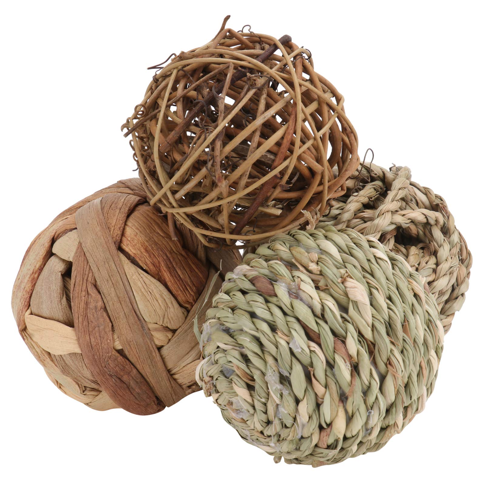 Balacoo 4pcs Natural Wood Hamster Chew Toys - Teeth Care & Molar Toys for Rabbits, Guinea Pigs, Chinchillas, Rats & Small Pets - Perfect for Cage Enrichment & Dental Health
