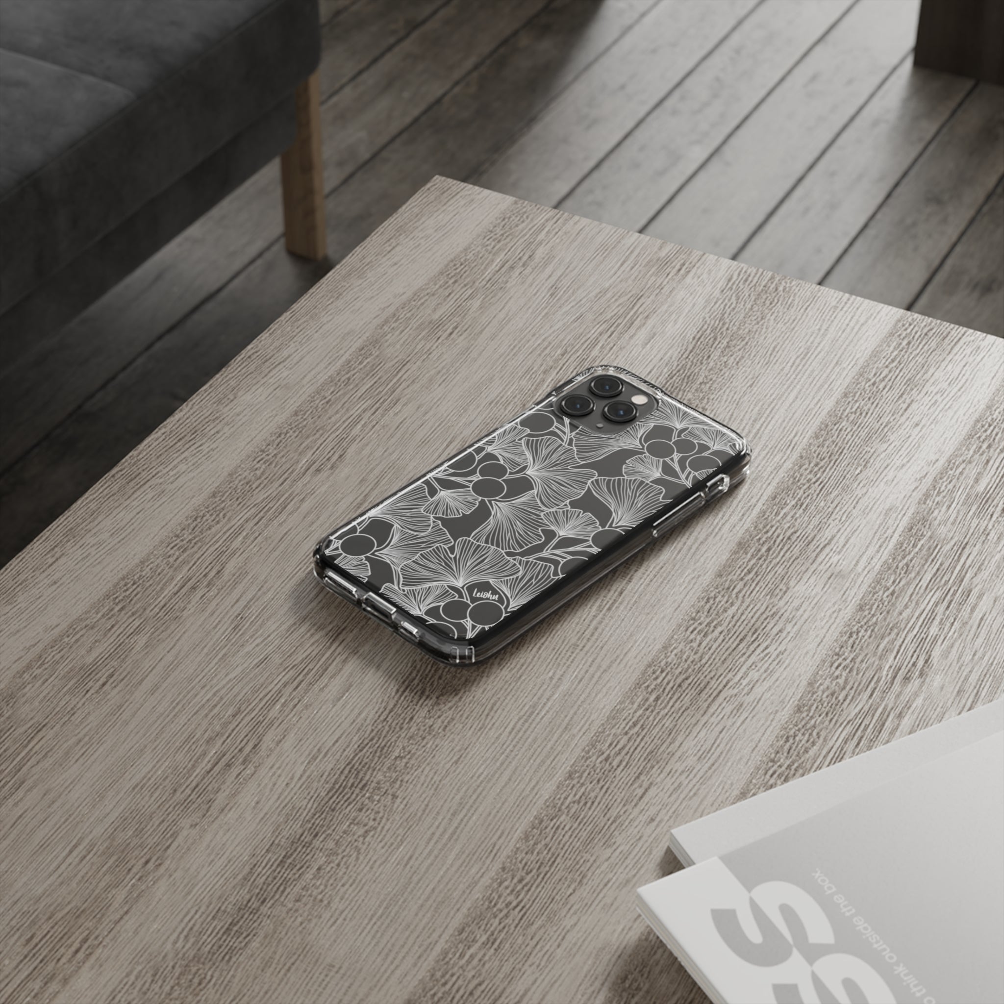 Premium Gingko Clear Phone Case - Slim Protective Cover for iPhone & Samsung - Perfect for Everyday Use, Travel & Outdoor Activities