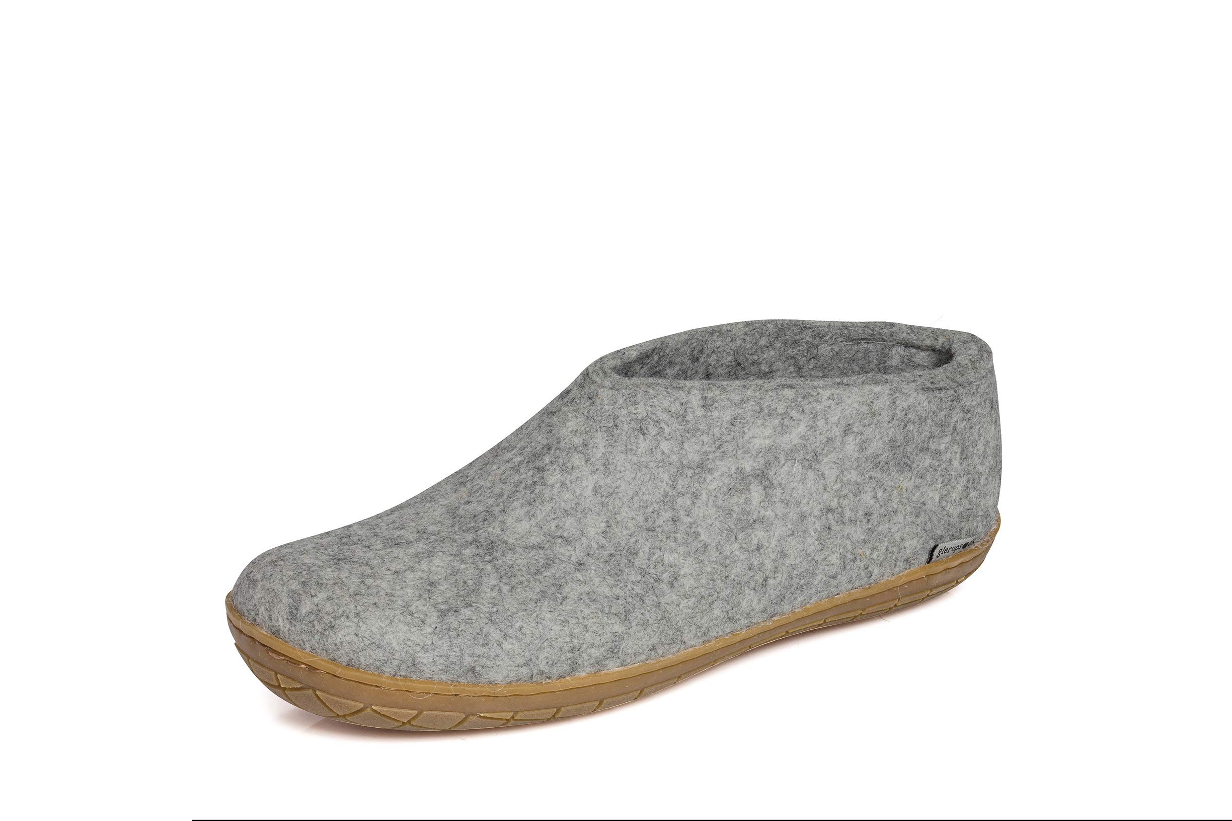 Glerups Wool Slippers for Men and Women - Comfortable Rubber Sole House Shoes for Indoor & Outdoor Use - Perfect for Home, Office, and Relaxation