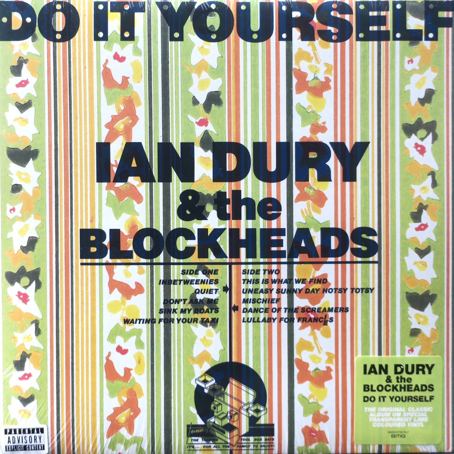 IAN DURY & THE BLOCKHEADS 'Do It Yourself' LIME Vinyl LP Record - 1979 New Wave Punk Rock Album - Perfect for Vinyl Collectors & Music Enthusiasts