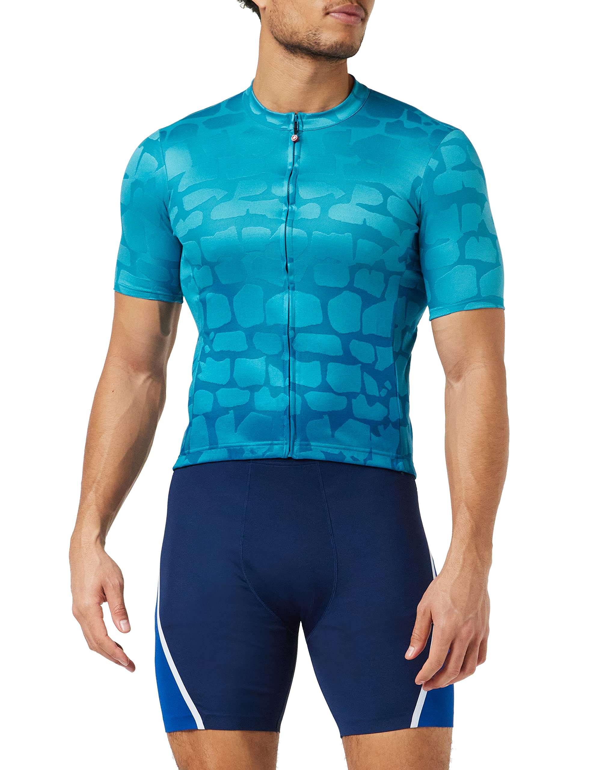 Castelli Men's Pave Cycling Jersey - High Performance Bike Shirt for Road & Mountain Biking - Breathable & Moisture Wicking for Comfortable Rides in All Weather Conditions