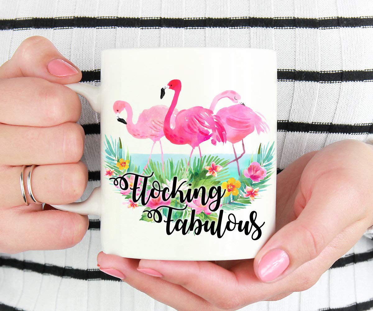 Flocking Fabulous Flamingo Coffee Mug - Funny Sassy Gift for Women - Birthday Present for Her - Zero Flocks Given - Perfect for Office, Home Use & Gift Giving